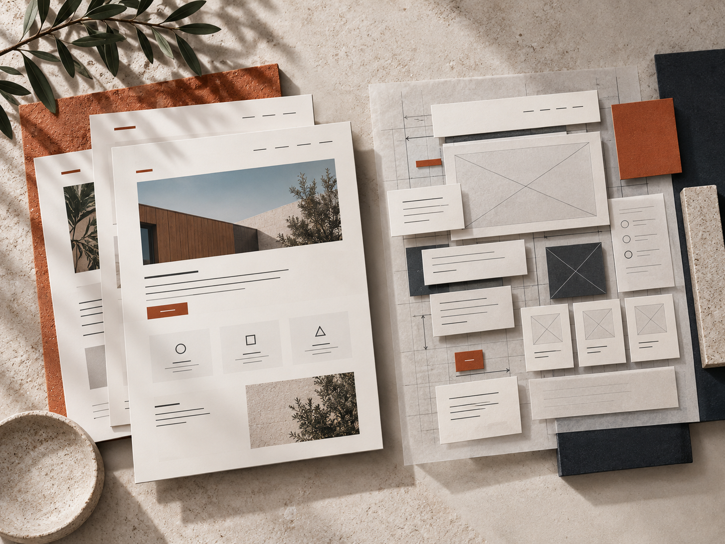 Website redesign compared with a more structural website rebuild